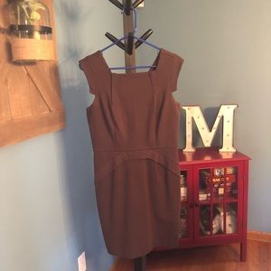 Jennifer Lopez brown professional dress sz 8
